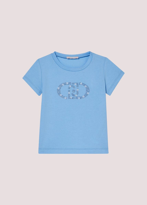 T-shirt con ricami gioiello KA6017 JS003 /44121 LIU JO 