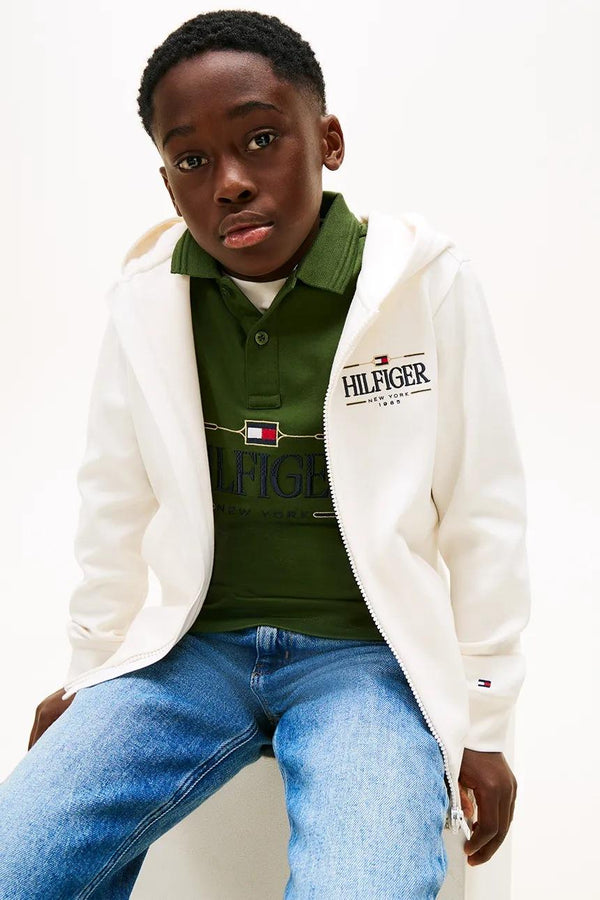 Felpa con zip e cappuccio Tommy Hilfiger KB0KB10362J /YBH TOMMY HILFIGER 